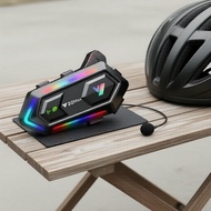 Y20 MAX Motorcycle Helmet Intercom with RGB Lighting, Bluetooth 5.3, 1000mAh Pro Battery