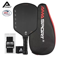 [AMASPORT Cross] USAPA Pickleball Paddle Raw T700 Carbon Fiber 16mm Cross Tech Pickleball Set