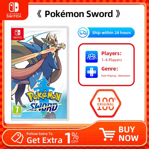 Pokemon Sword - Nintendo Switch Game Card Support TV Tabletop Handheld Play Modes for Pokemon Sword 