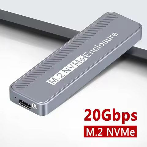 20Gbps M.2 NVME Enclosure USB 3.2 GEN 2X2 Type C NVME SSD Enclosure for 2230/2242/2260/2280 NVME SSD
