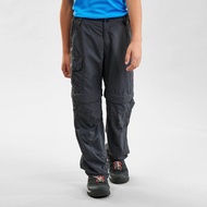 Decathlon Kids' Convertible Hiking Trousers, 7-15 Years, Mh500 - Black
