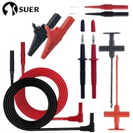 SUERHD Multimeter, Red &amp; Black Automotive Test Leads Kit, High Quality Test Wire Kit