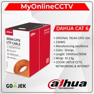 PFM922I-6UN-CCA 100 Meter LAN Cable CAT6 Dahua UTP RJ45 Network