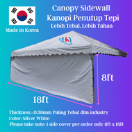 Canvas Only 20  x 20 feet Pyramid Canopy Tent White Silver PVC Tarpaulin UV Coating/KHEMAH PIRAMID 2