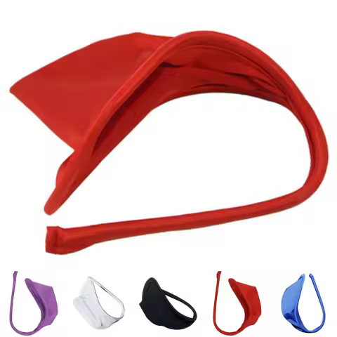 5 Colors Available Men C-String Bulge Pouch Invisible Thong G-strings Sissy Breathable Underwear Bik