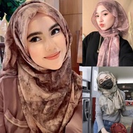 Fashion Printed Cotton Shawl Murah Simple Voile Scarf Muslim Hijab Long Wide 180cmx90cm