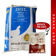 [1KG] [201C] [REPACK] Dedak Makanan Ayam Permulaan Gold Coin Halus •Ayam•Burung•Puyuh 201 C