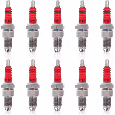 Pack-of-10 Spark Plug F7TC BP7ES L14YC N14YC W5D1 Generator Chinese Gas 168F 168FA 168FB 170F 173F 1