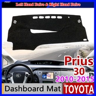 For Toyota Prius 30 2010~2015 Anti-Slip Mat Dashboard Cover Pad Sunshade Dashmat Carpet Car Accessories XW30 2011 2012 2013 2014
