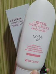 3W Clinic Crystal White Milky Body Lotion 150 g. คริสตัล ไวท์ มิลค์กี้ บอดี้ โลชั่น