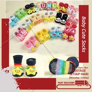 Stokin Bayi Comel Socks Cute Newborn till 12 months Baby Sock Breathable Boy Girl newborn