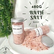 480g Bath Salt Body / Foot Soak / Scrub/ Rendam Kaki | Himalayan Pink Salt | Epsom Salt | Essential Oil gift (basic)