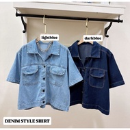 DENIM STYLE SHIRT Denim Top Women