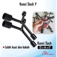 Black Y Socket Wrench 8 9 10 11 13 12 14 17 Y Shock Socket Wrench