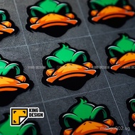 Popular King Car Sticker Fierce Cartoon Duck Turbocharged Duck Fun Sticker Personalized motorcycle a