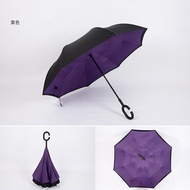 Car reverse umbrella double-layer hands-free umbrella long handle men and women creative umbrella double-layer umbrella