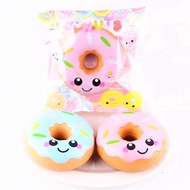 10CM Jumbo Kawaii Cute Squishy Cartoon Smile Face Donut Scented Slow Rising toy