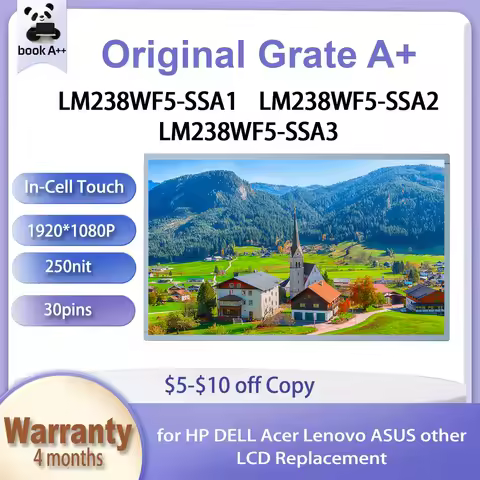 Original New LM238WF5-SSA1 LM238WF5-SSA2 LM238WF5-SSA3 Touch Screen for HP Dell Lenovo 23.8 Inch All