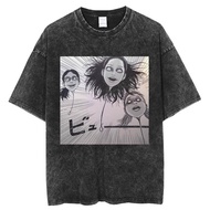 ✅Stok Sedia COD Baju T-shirt Lelaki Motif Tomie Junji Ito Jenis Jepun dengan Cuaca Klasik dan Cuaca 