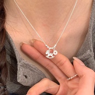 [Ready Stock] Pony Necklace Benming Year Niche Trojan Horse Crushed Ice Ice Necklace Light Luxury Sw