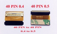 adapter LED  40 PIN to 40 PIN 0.4 to 0.5 socket notebook LCD screen line transfer interface cable ซ็