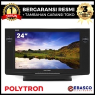 TERBARU! POLYTRON LED TV 24 INCH 24V123 SEMI TABUNG DIGITAL