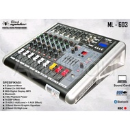 POWER MIXER BLACK SPIDER ML 603 BLACKSPIDER ML603 BLUETOOTH 6CHANNEL