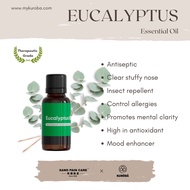 Eucalyptus Essential Oil Therapeutic Grade Pure Essential Oil Aroma Oil Aromatherapy EO Minyak Wangi