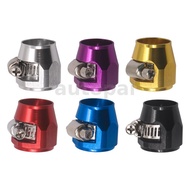 Aluminum Clips AN4 AN6 AN8 AN10 AN12 Fuel Pipe Clamps Hose End Finisher Fuel Line and Water Hose Pip