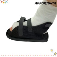APPORTUNIA Fracture Boot, Broken Toe Support Brace Foot Fracture Shoes, Black Injured Foot Forefoot 