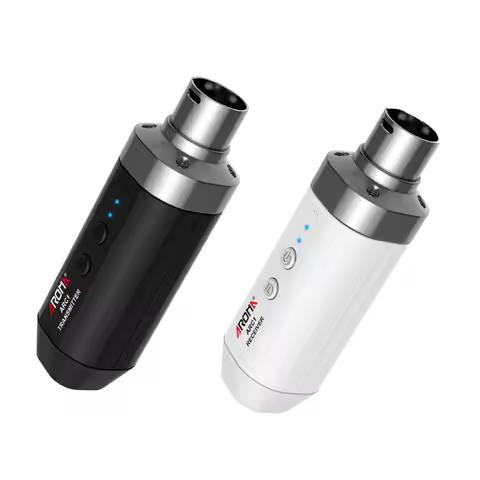 Aroma 5.8GHZ Wireless Microphone System ARC1 Rechargeable Transmitter Receiver Wireless Audio Microp