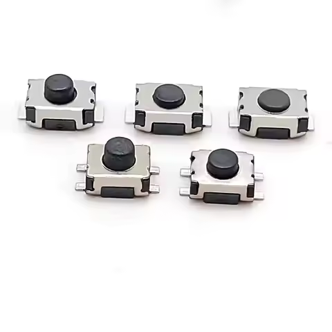 Button Switch Tactile Push 100PCS SMD 2/4Pin 3X4MM Tactile Tact Push Button Micro Switch Momentary 3