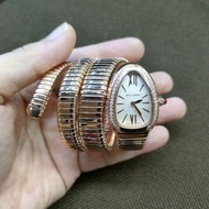 JAM TANGAN WANITA SERPENTI SNAKE ULAR LILIT DIAMOND SUPER GRADE
