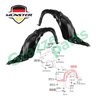 (1pc) Münster Inner Fender Mudguard Splash Cover (Daun Pisang) Front for Toyota Vios NCP150 1.5 2013