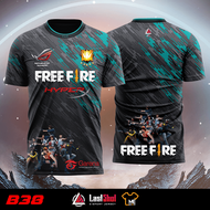 เสื้อเกม B38-B41 เกม FREE FIRE เสื้อเกมสีสดชัด