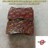 FOR MITSUBISHI EVO 5,6,7,8,9 BREMBO TYPE FRONT BRAKE PAD D6901/RS03
