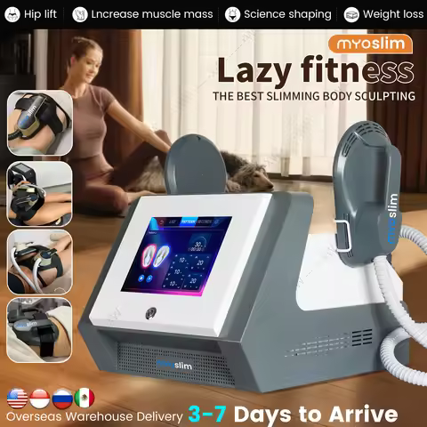 Professional 6500W MYOSLIM RF Machine Hi-EMT Body Sculpting Slimming Beauty Equipment for Fitness Ce