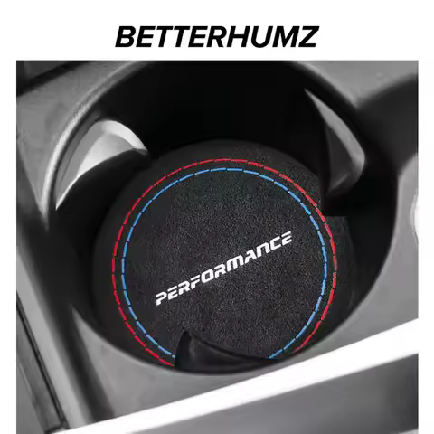 For BMW F30 F32 F36 F34 G20 G23 F20 F22 F26 X5 X6 X7 X3 X1 Made of Alcantara Performance Coasters Wa