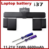A1437 11.21V Laptop Battery 74Wh for MacBook Pro 13.3" A1425 Retina Series Late 2012 Early 2013 Mode