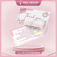 Thank You Card, Thank You Card, Thank You Card - Size 9x5,4cm - C300 Matte Lamination Paper 2 For Co