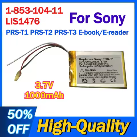 1-853-104-11 LIS1476 LIS1476MHPPC(SY6) E-book/E-reader Battery 3.7V 1000mAh for Sony PRS-T1 PRS-T2 P
