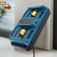 jia For Makita 18-20V  Rechargeable Portable Mini Dual Ports Charger BL1860B BL1850B BL1830 BL1840B 