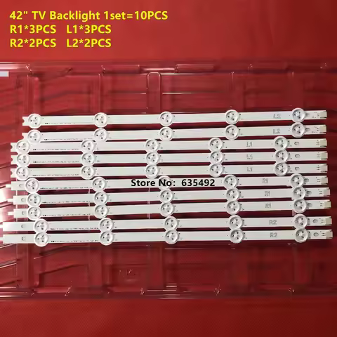 5set LED Strip For 42inch ROW2.1 6916L-1385A 1386A 1387A 1388A 42LN542V 42LN541V 42LN575S 42LA615V 4