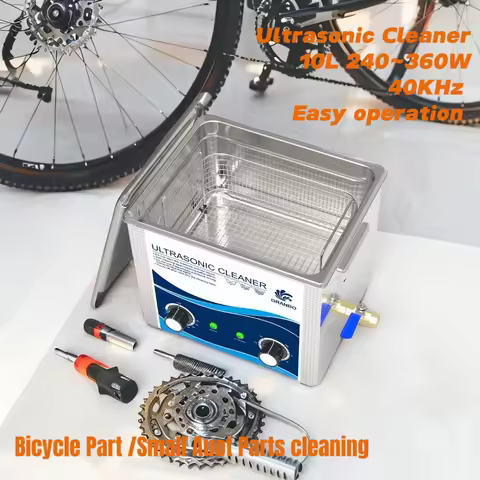 Ultrasonic Cleaning Machine 10L 240W/360W Ultrasonic Cleaner 40KHz Heater Timer 3D model Dental Lab 