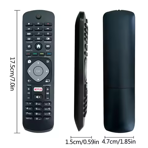 HX New Replacement Universal Remote Control with Netflix Buttons Controller Replacement for Philips 