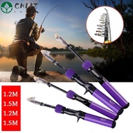 CHLIZ Telescopic Fishing Rod Portable Travel Adjustable Carp Feeder