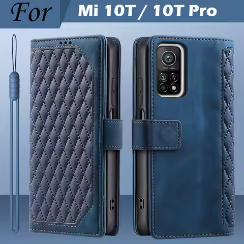 For Xiaomi Mi 10T Pro Case Luxury Leather Wallet Flip Card Phone Case For Xiaomi Mi 10T Mi10t Cover 