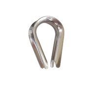 ❀Ailinmen 304 Stainless Steel Ferrule Chicken Heart Ring Wire Rope Triangular Ring Wire Rope Protect