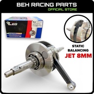 LEO RACING CRANKSHAFT STATIC BALANCING JET 8MM DIAMETER 102MM WAVE125 PNP EX5 CLASS 1