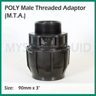 POLY FITTINGS HDPE [90MM X 3"] POLY MTA